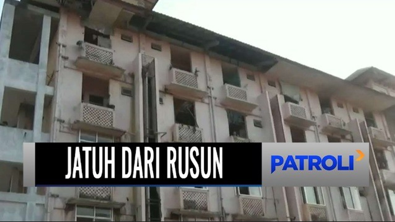 Streaming 2 Bocah Jatuh  dari Lantai  5 Rusun di  Medan saat 