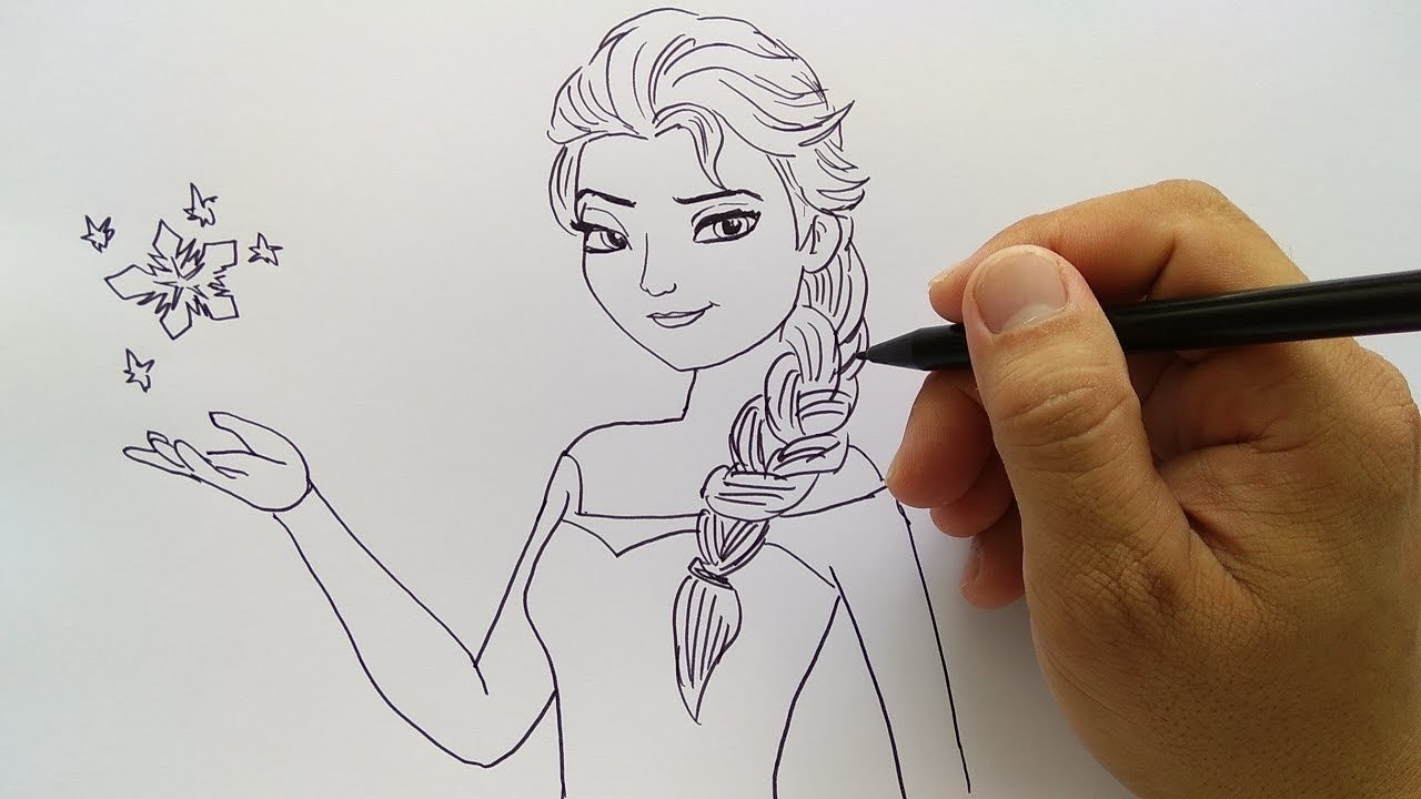 Streaming cara  menggambar  elza frozen  Vidio com