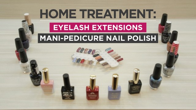 Home Treatment Eyelash Extensions Manicure Pedicure Nail Polish