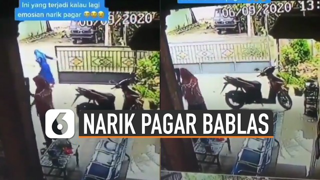 Streaming Kocak Perempuan Tutup Pagar  Rumah  Kebablasan 