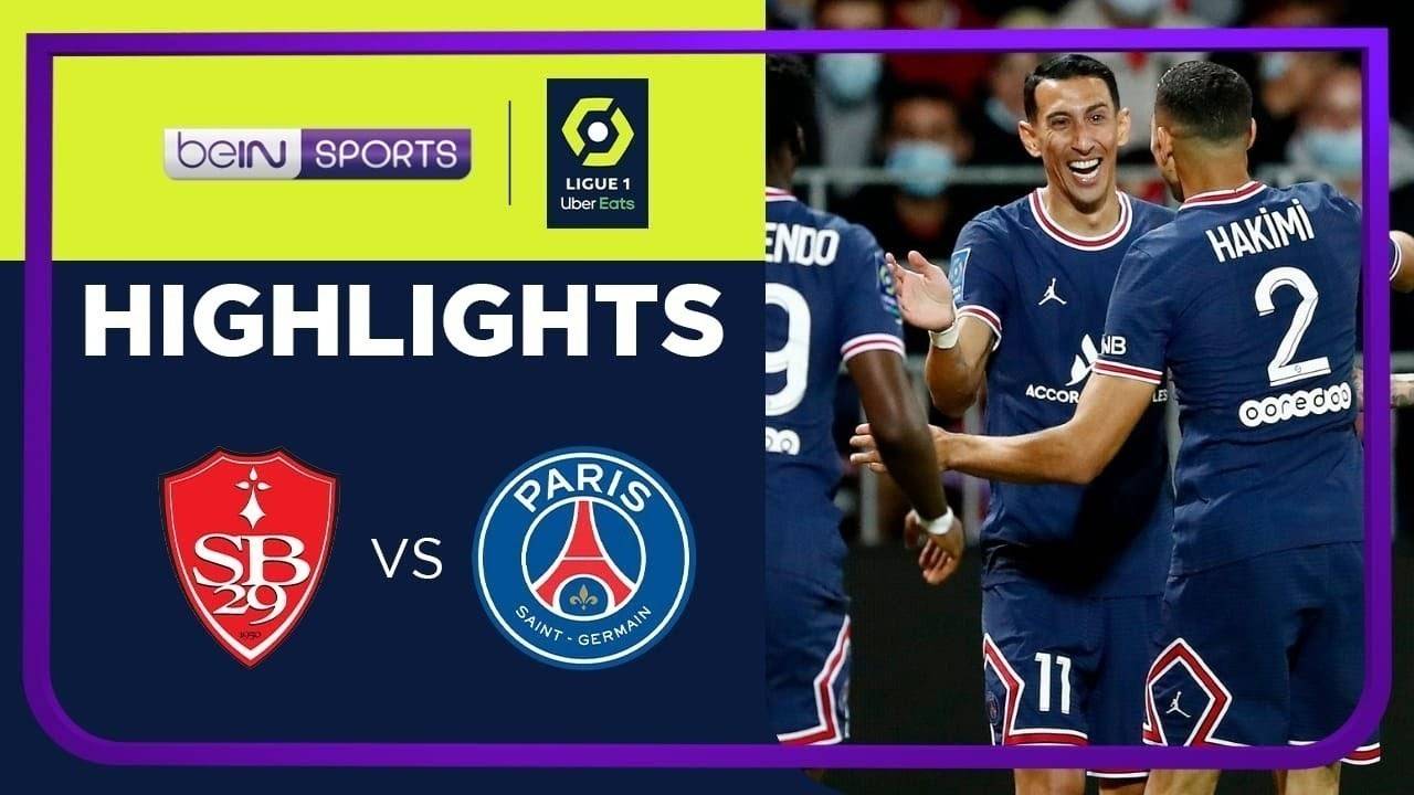 Streaming Match Highlights | Brest 2 vs 4 PSG | Ligue 1 ...
