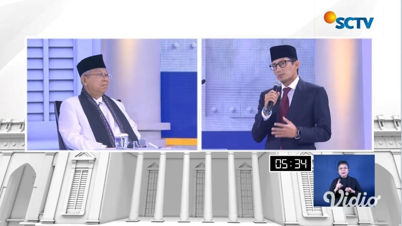 Streaming Debat Selesai  Ma ruf Sandi Sampaikan Kata 