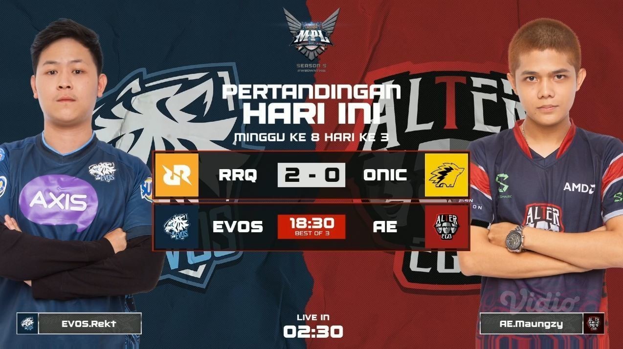 Streaming Mpl Season 5 Alter Ego 2 Vs 1 Evos Legends Mobile Legends Professional League 2020 Vidio Com