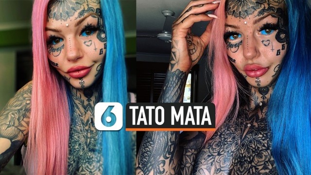 Demi Jadi Wanita Naga Wanita ini Rela Tato  Bola Mata  