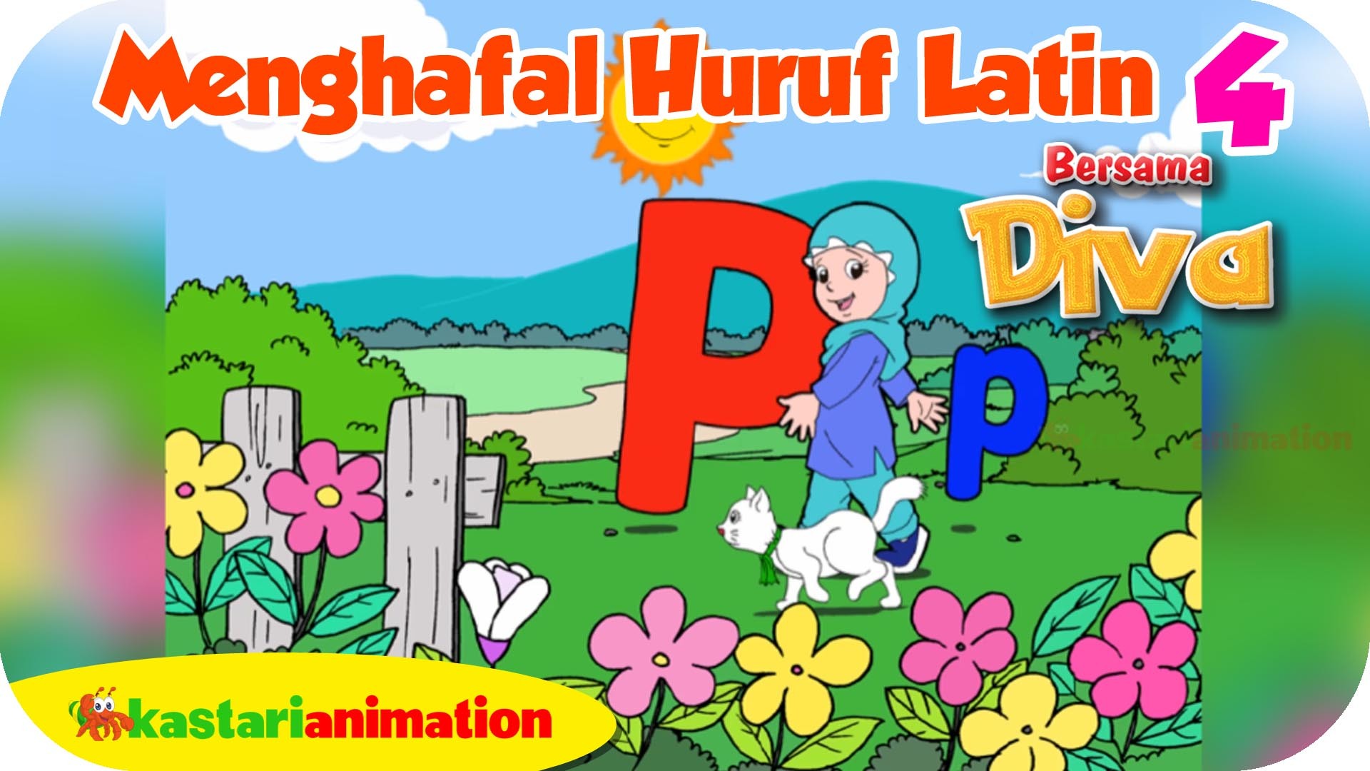 Seri kartun pendidikan anak "Menghafal Huruf Latin ABCD bersama diva" membantu anak anak mengenal huruf huruf latin A sampai Z Berikan dan hadirkan media