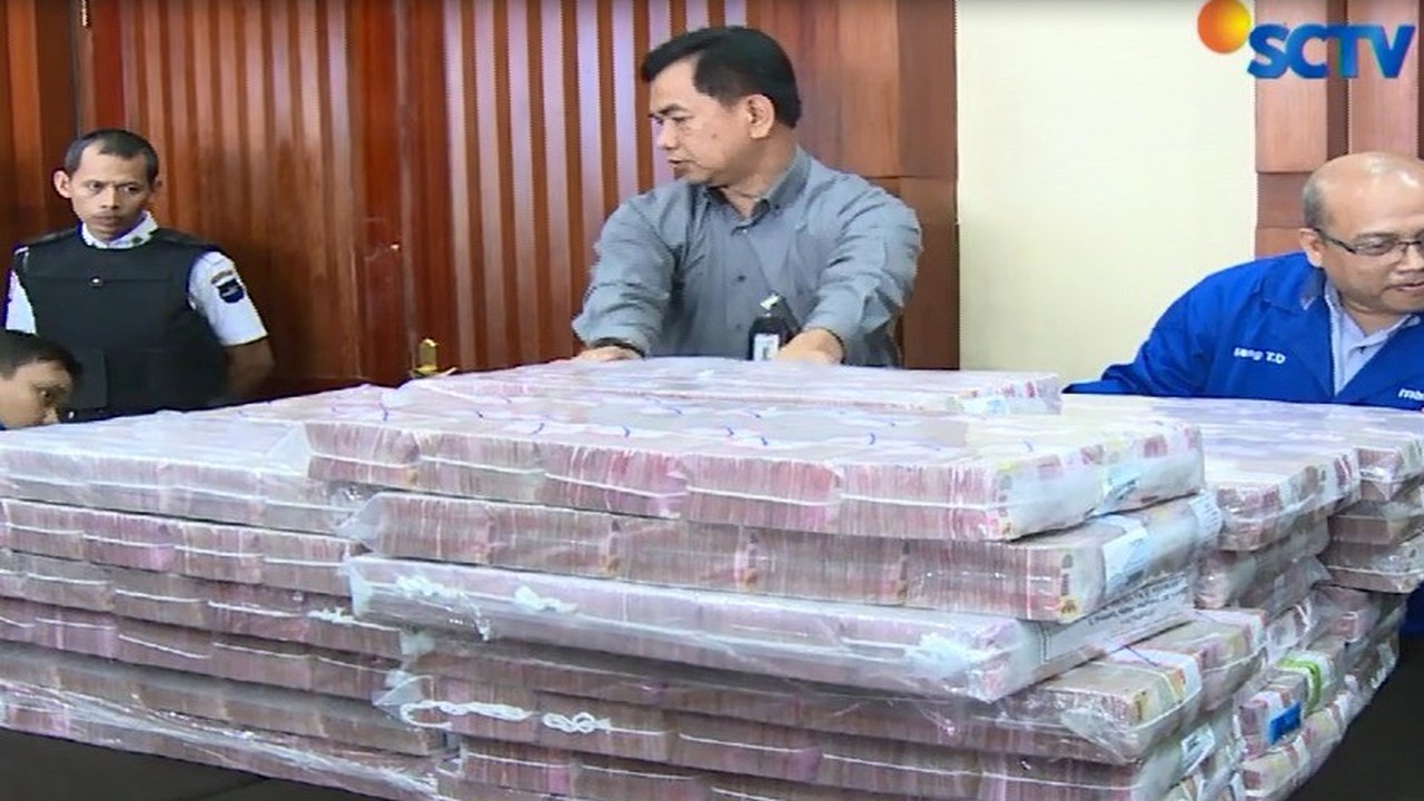 Streaming Penampakan Uang  Rp 87 Miliar  yang Dikembalikan 