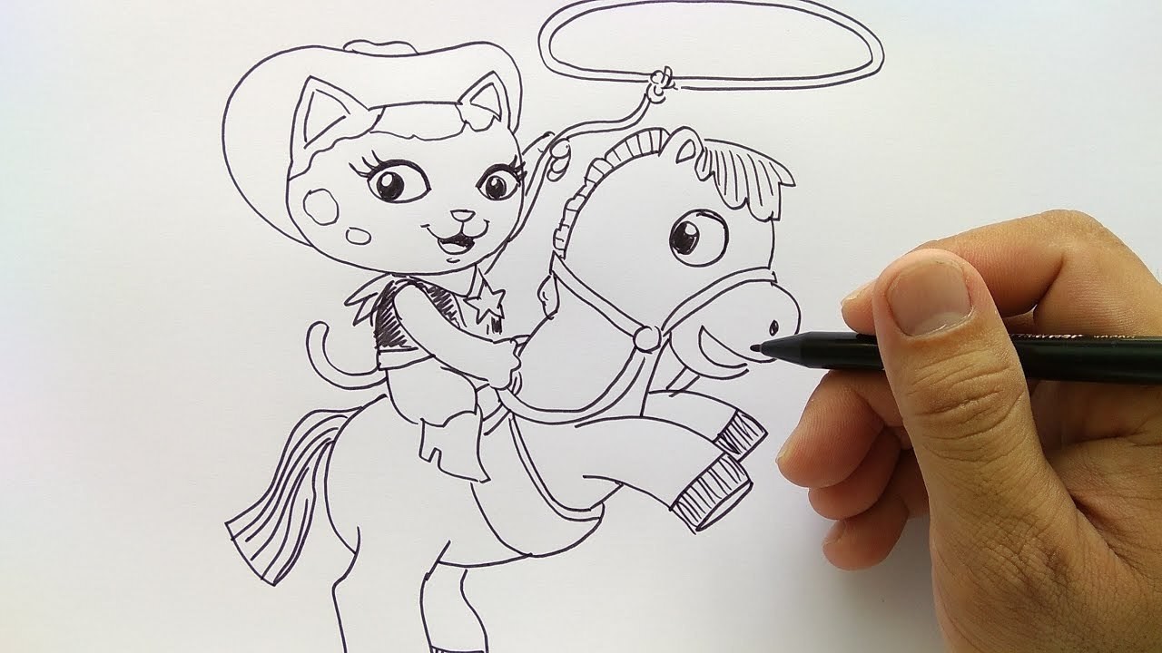 Cara Menggambar Sherif Callie