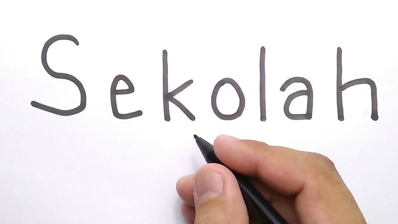 Wow Cara Menggambar Sekolah Dari Kata Sekolah