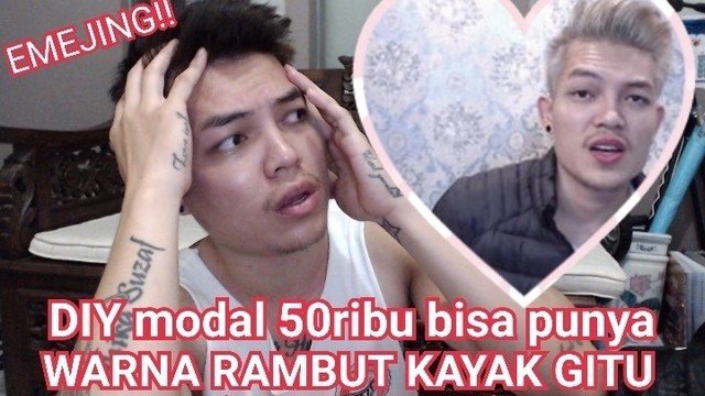 DIY MODAL 50RIBU PUNYA WARNA  RAMBUT  ASH  GREY  SUPER KECE 