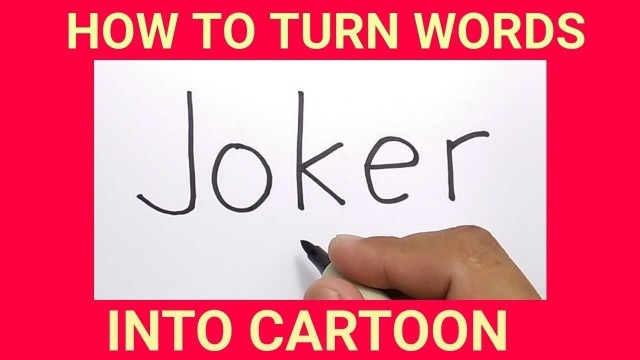 Keren Cara Menggambar Joker Dengan Kata Joker How To Turn