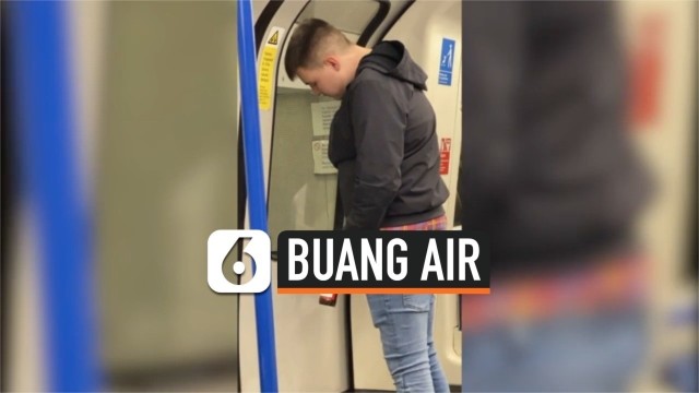 Buang Air Rekaman Penumpang Buang Air di Dalam Gerbong Kereta 