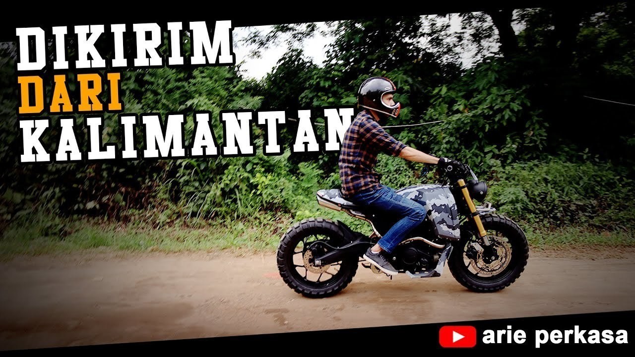 Streaming Street Art Custom Scrambler Exotic Yamaha Xabre Vidio