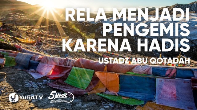 Streaming Rela Menjadi Pengemis Karena Hadits Ustadz Abu Qotadah Vidio