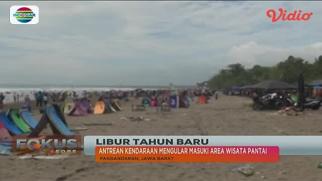 Pantai Pangandaran Dan Widara Payung Ramai Dikunjungi