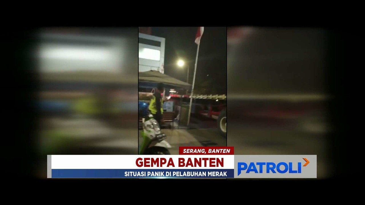 Streaming Detik-detik Gempa Banten Guncang Pelabuhan Merak ...