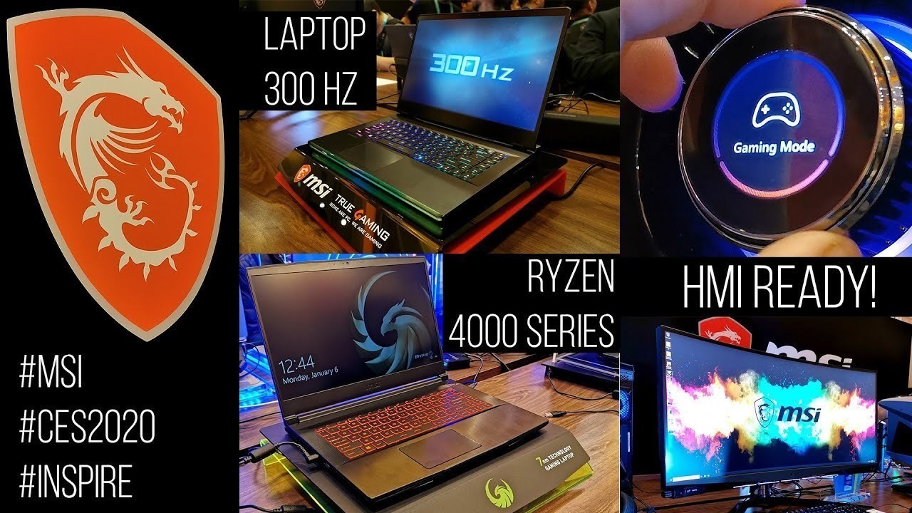 Streaming Laptop 300 Hz Ryzen 4000 Series Pc Dengan Gaming Dial Monitor 1000r Msi Di Ces 2020 Indonesia Vidio Com