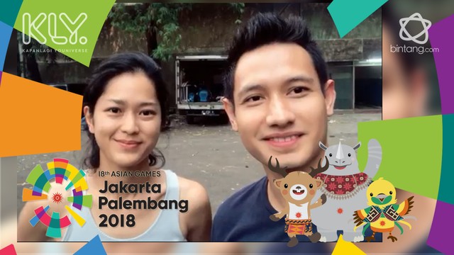  Lian Firman  dan Prisia Nasution Beri Dukungan untuk Atlet 