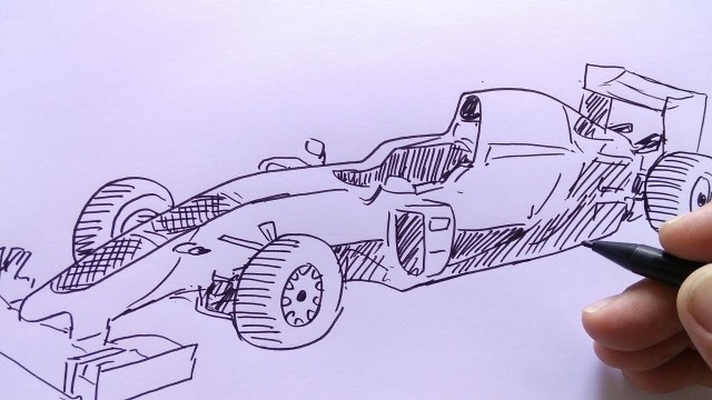 Cara Menggambar Mobil F1