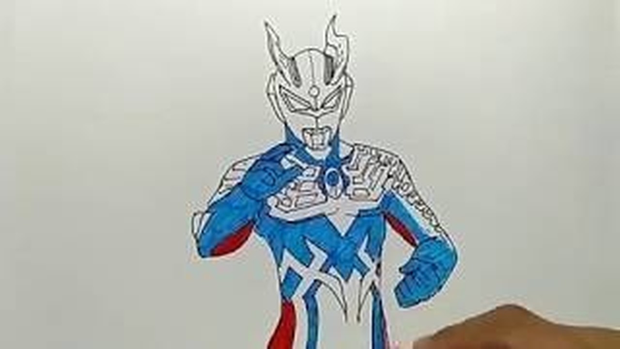 Streaming cara menggambar ultraman zero  dengan mudah Vidio