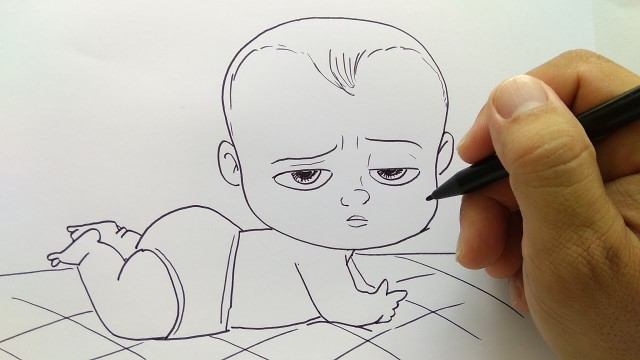 cara menggambar boss baby Vidio com