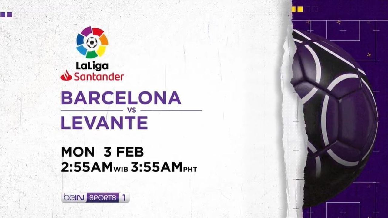 Streaming FC Barcelona vs Levante UD - Monday, 3 Februari ...