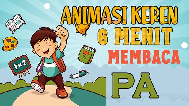 Belajar Membaca Dua Suku Kata PA Untuk Anak PAUD, TK dan ...