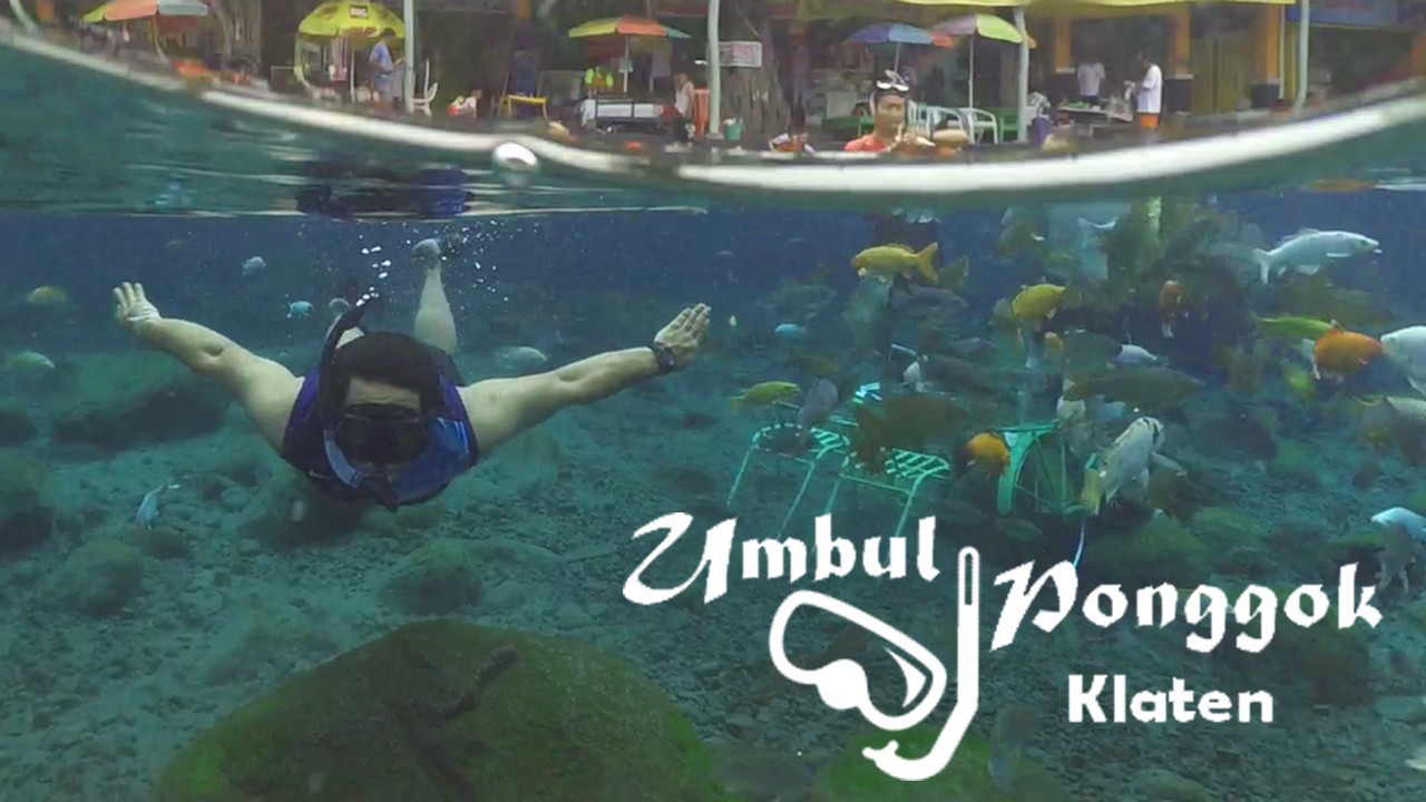 Wisata Snorkeling Air Tawar Umbul Ponggok Klaten