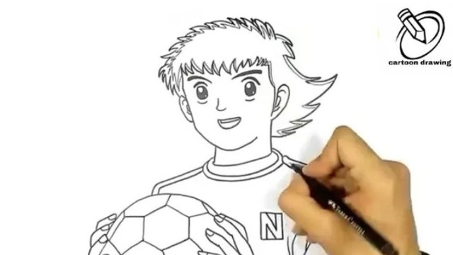 Cara Menggambar Kartun Tsubasa By Cartoon Drawing