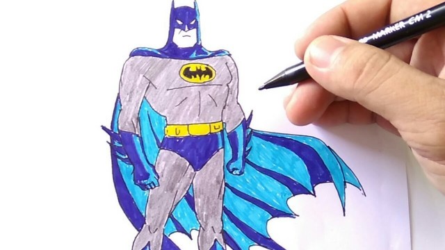 How To Draw Batman Cara Menggambar Batman