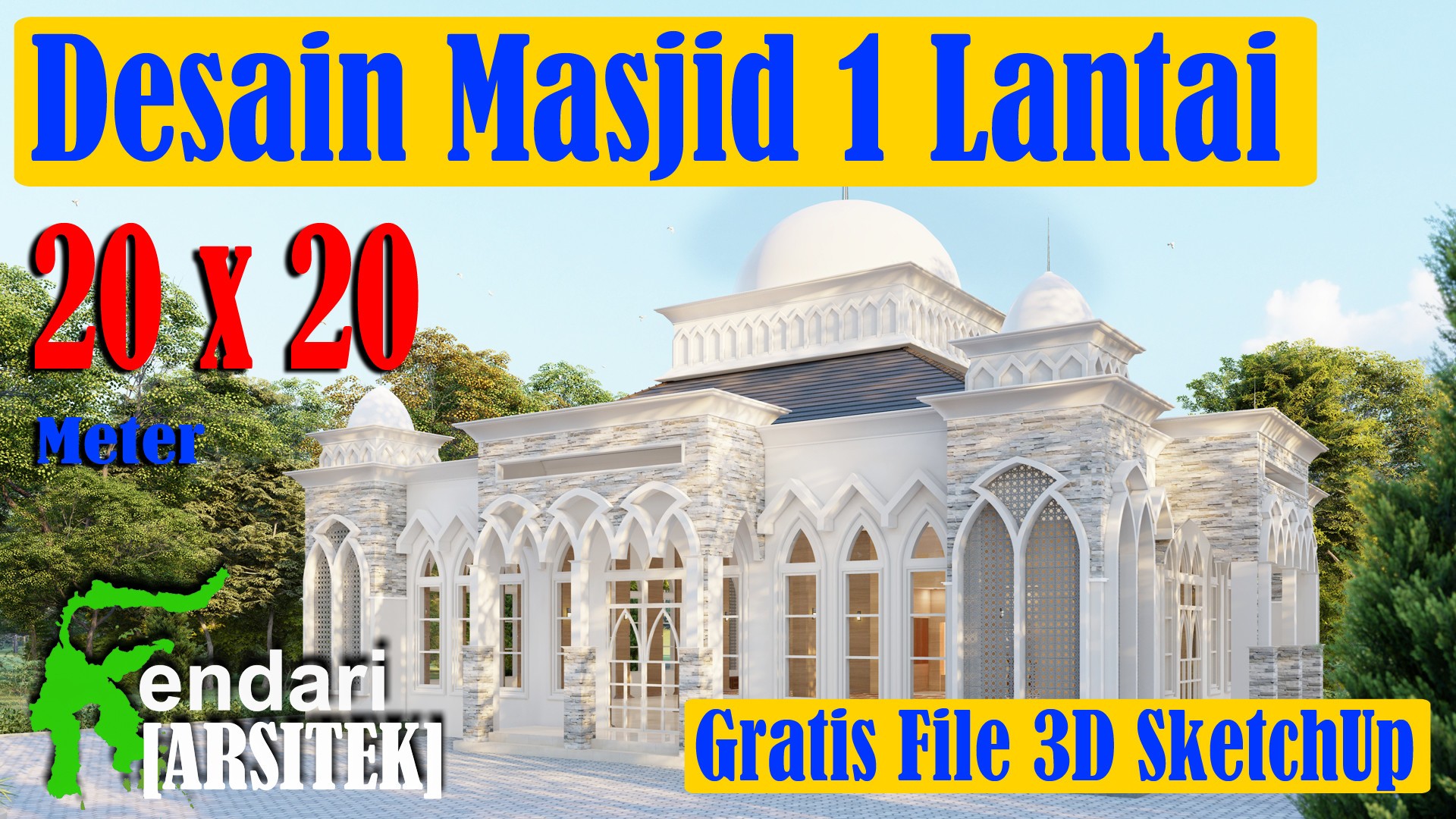  Desain  Masjid  Minimalis Modern 2 Lantai Rahman Gambar