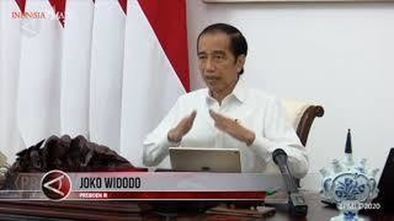 Streaming Ini kata  Presiden Jokowi  soal jadwal vaksinasi 