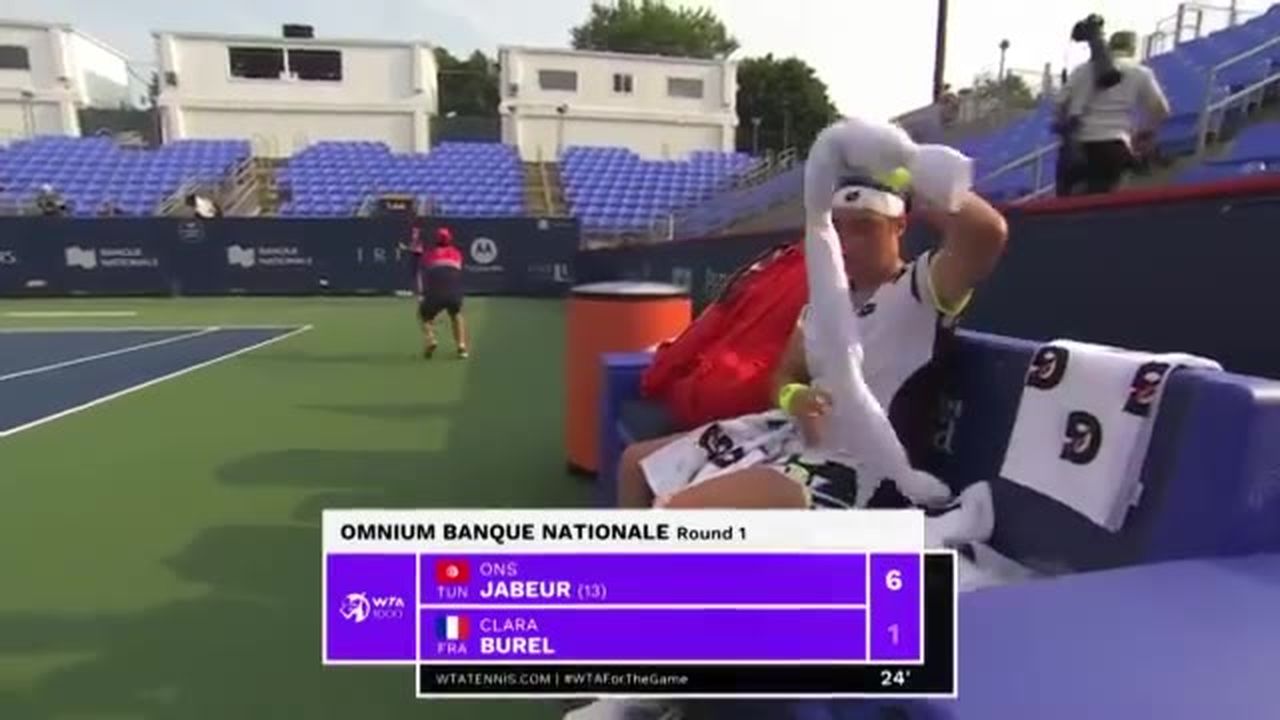 Streaming Match Highlights | Ons Jabeur 2 vs 0 Clara Burel ...