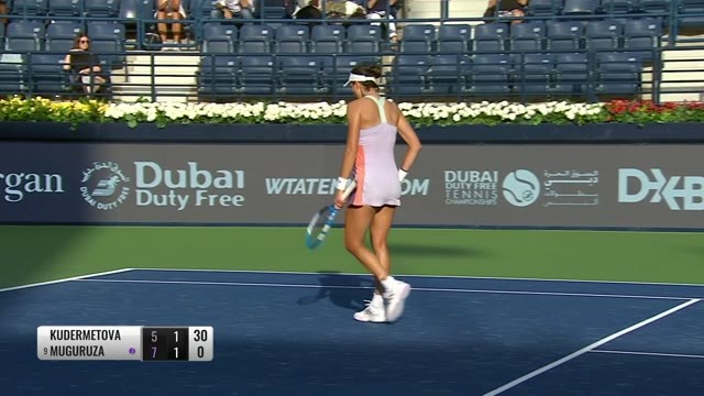 Streaming Match Highlight | Veronika Kudermetova 1 vs 2 Garbine Muguruza | WTA Dubai Tennis ...