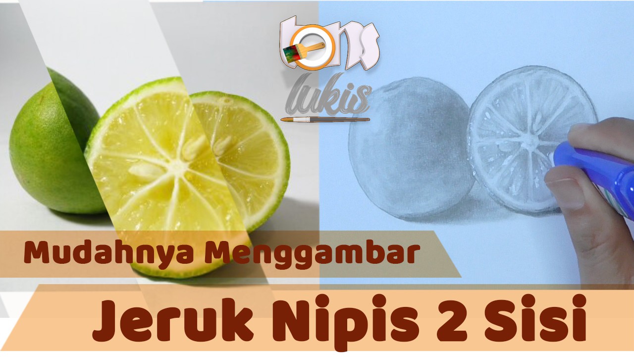 Menggambar Jeruk Nipis 2 Sisi