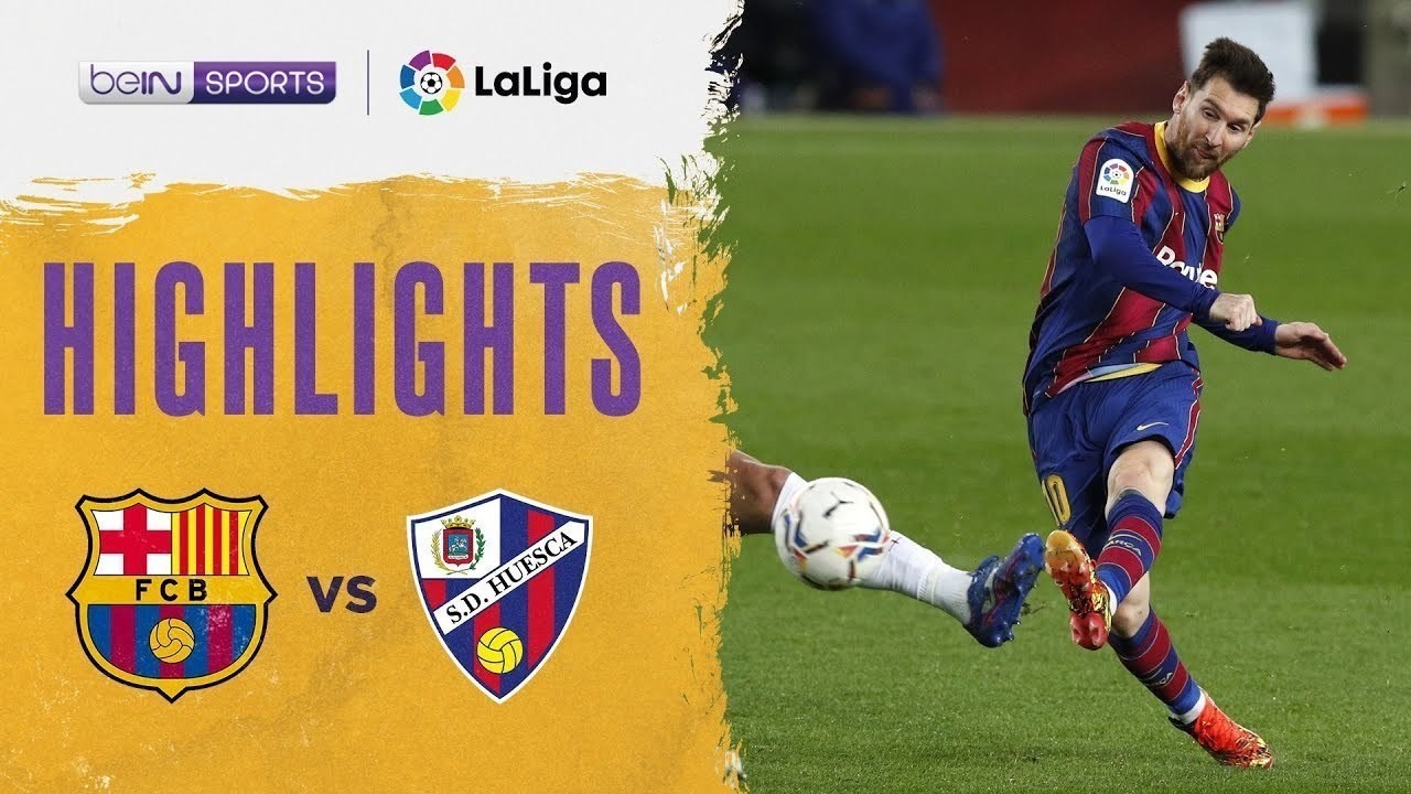 Streaming Match Highlights | Barcelona 4 vs 1 Huesca | La Liga Santander 2021 - Vidio.com