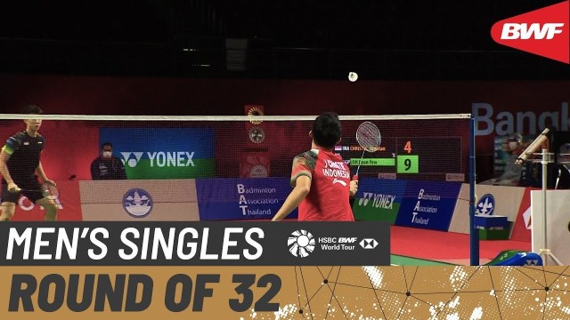Full Match | Jonatan Christie (Ina) 2 Vs 1 Loh Kean Yew (Sgp) | Bwf Yonex  Thailand Open 2021 | Vidio
