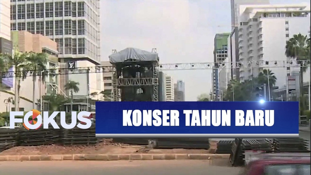 Streaming Persiapan Jelang Konser Pergantian Tahun di Bundaran Hotel