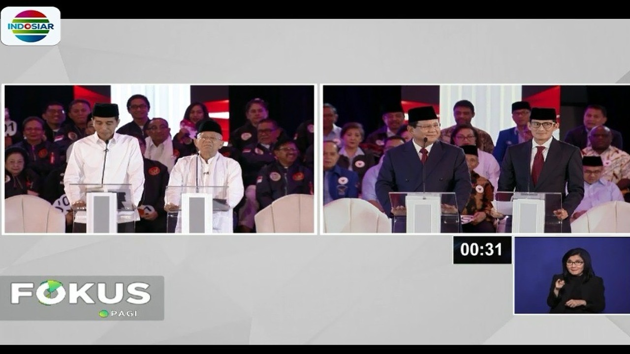 Streaming Sesi Tanya Jawab Kedua Paslon dalam Debat ...