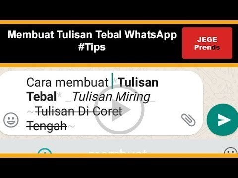 Video cara membuat tulisan unik di whatsapp Kumpulan 