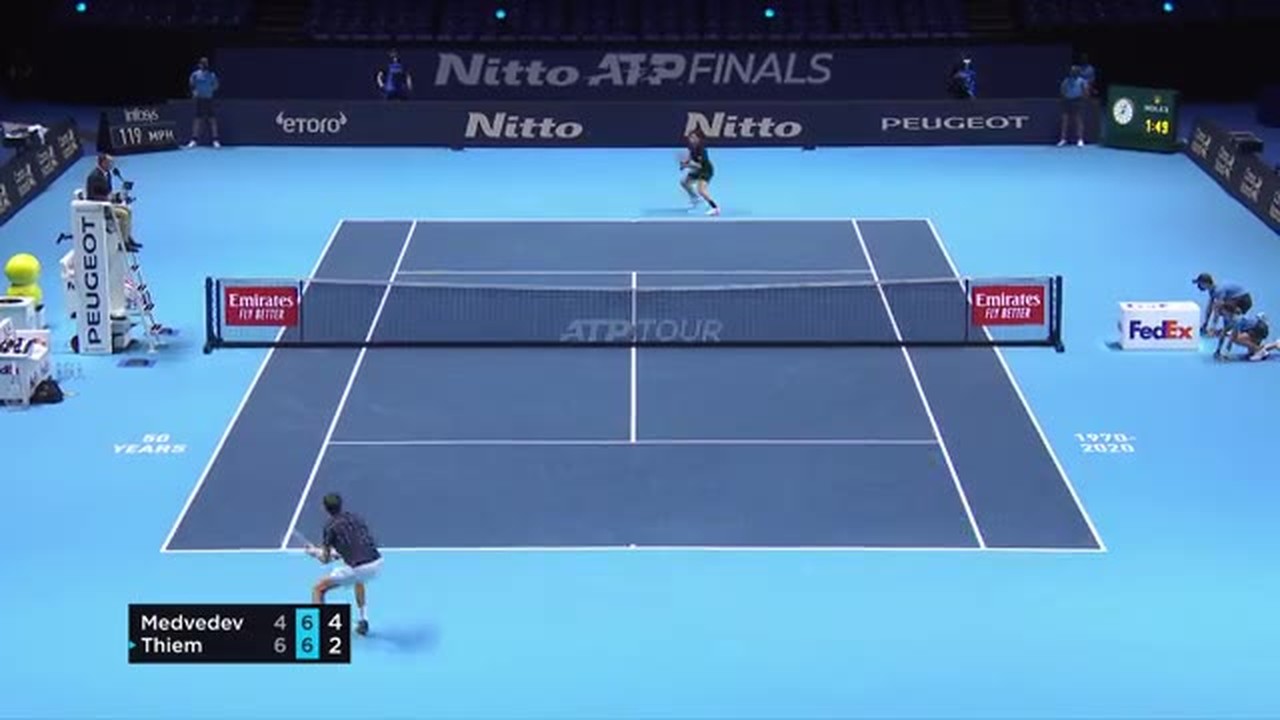 Streaming Match Highlight | Daniil Medvedev 2 vs 1 Dominic ...
