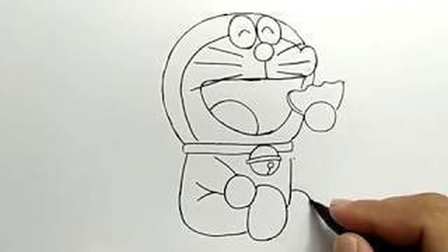 Cara Menggambar Doraemon Dengan Mudah How To Draw Easy Doraemon