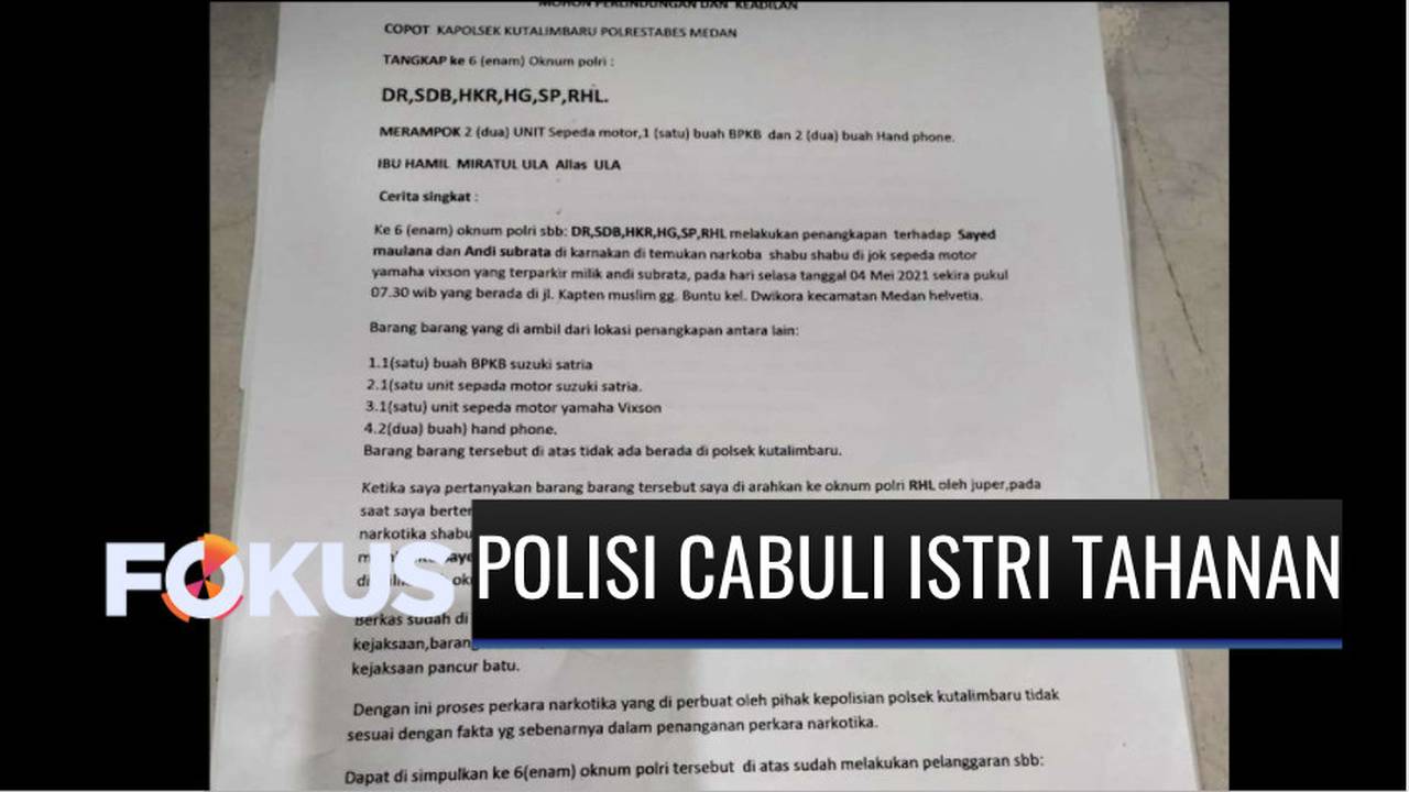 Viral Kabar 2 Oknum Polisi Cabuli Istri Tahanan Yang Sedang Hamil Pelaku Langsung Dicopot Fokus Indosiar Vidio