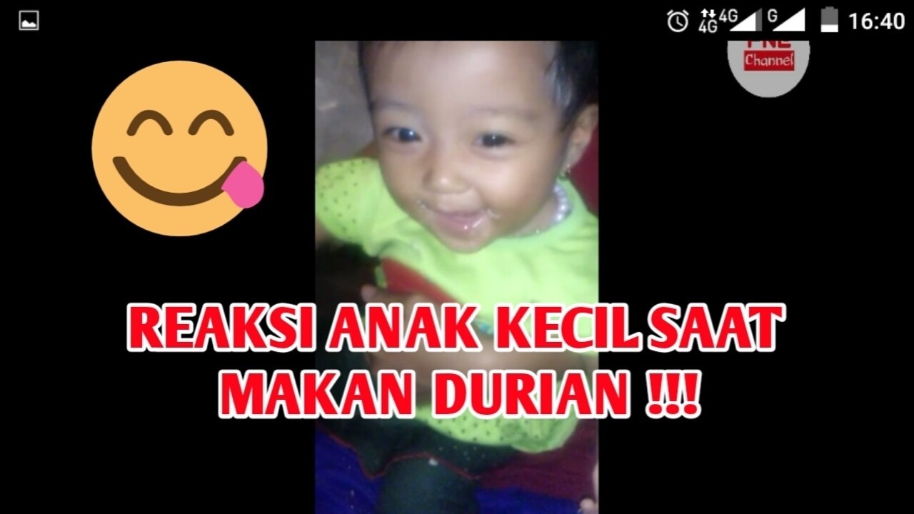 Streaming Reaksi Anak Kecil Lucu Saat Makan Durian Vidio com