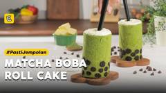 Resep Matcha Boba Roll Cake