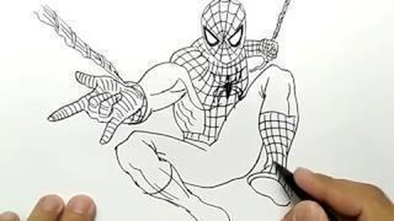 Streaming cara menggambar spiderman  dengan mudah untuk 