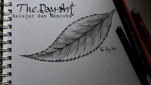 Hobi Menggambar Cara Belajar Menggambar Daun Menggunakan Pensil Dan Teknik Arsirnya
