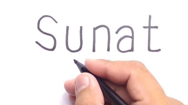 Lucu Cara Menggambar Kata Sunat Jadi Gambar Keren