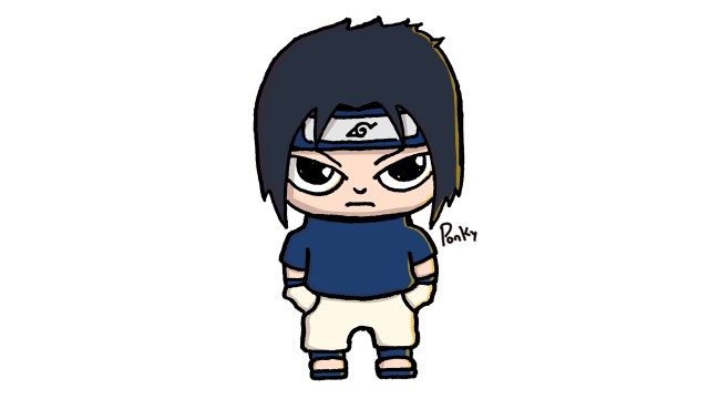 Cara Menggambar Sasuke Naruto Mudah Vidio Com