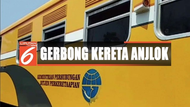 Dua Gerbong Kereta Api Galunggung Tujuan Tasikmalaya 