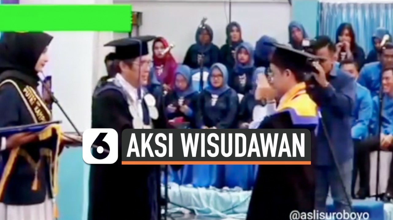 Viral Video Kocak Wisudawan Bikin Ngakak Vidiocom